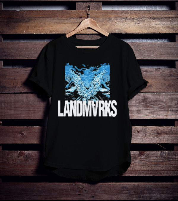 Landmvrks The Darkest Place I’ve Ever Been Album Cover Art Dual Blue Figures T-Shirt