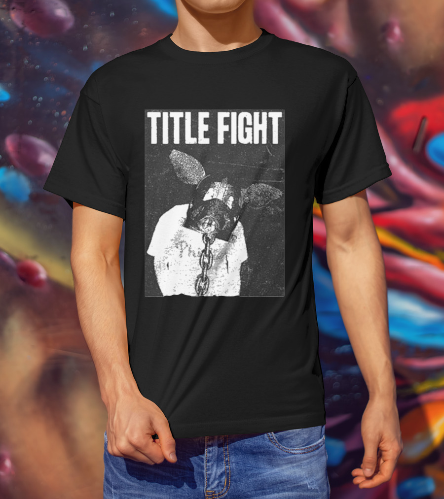 TITLE FIGHT CHAINED PIG MASK T-Shirt