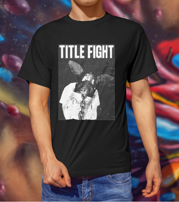 TITLE FIGHT CHAINED PIG MASK T-Shirt