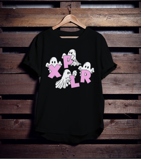 Xplr Ghosts With Pink Letters T-Shirt