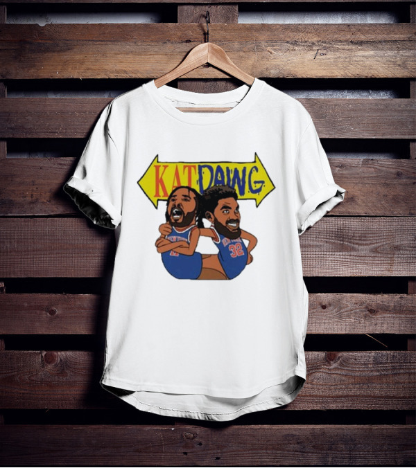 Big Knick Energy Kat Dawg Basketball Cartoon Duo T-Shirt