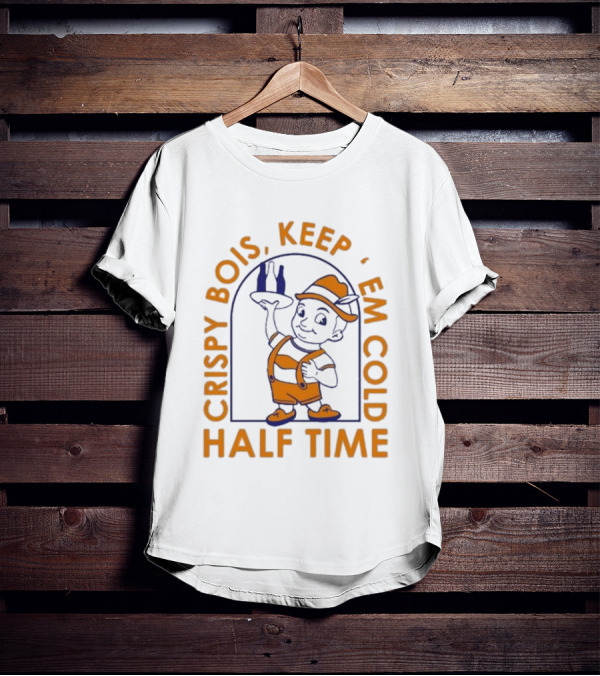 Crispy Bois Keep 'Em Cold Half Time Bartender Character T-Shirt