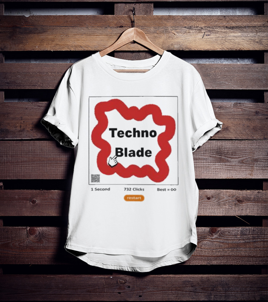 Technoblade 1 Second 732 Clicks Best Infinity Restart T-Shirt