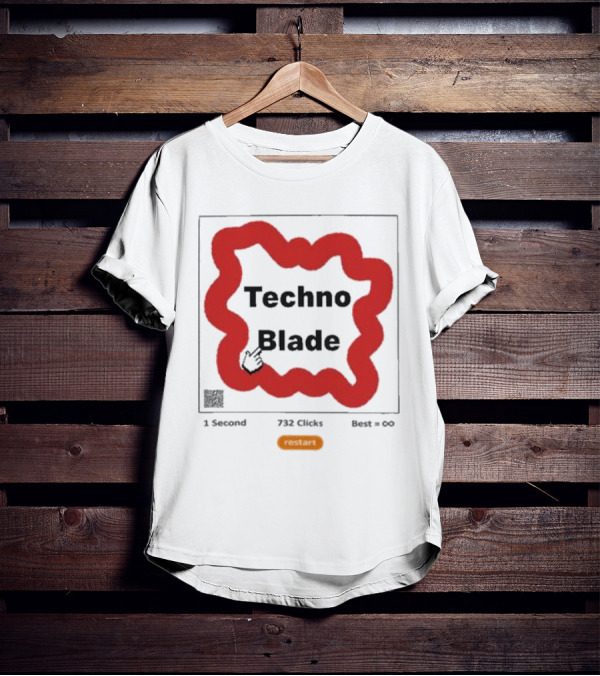 Technoblade 1 Second 732 Clicks Best Infinity Restart T-Shirt