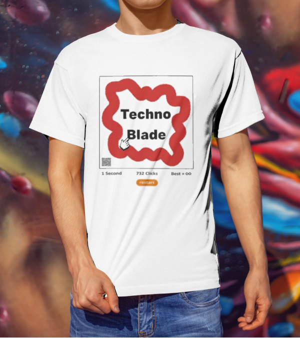 Technoblade 1 Second 732 Clicks Best Infinity Restart T-Shirt
