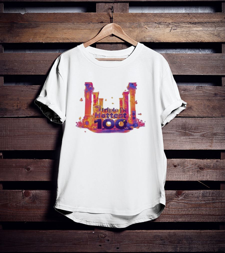 Triple J's Hottest 100 Vibrant Pillars T-Shirt