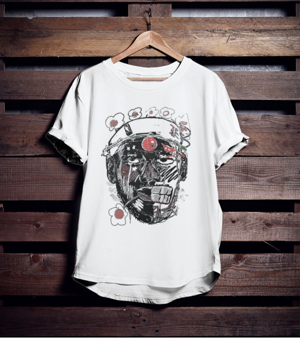 Vameee Labron James Floral Artistic Face T-Shirt