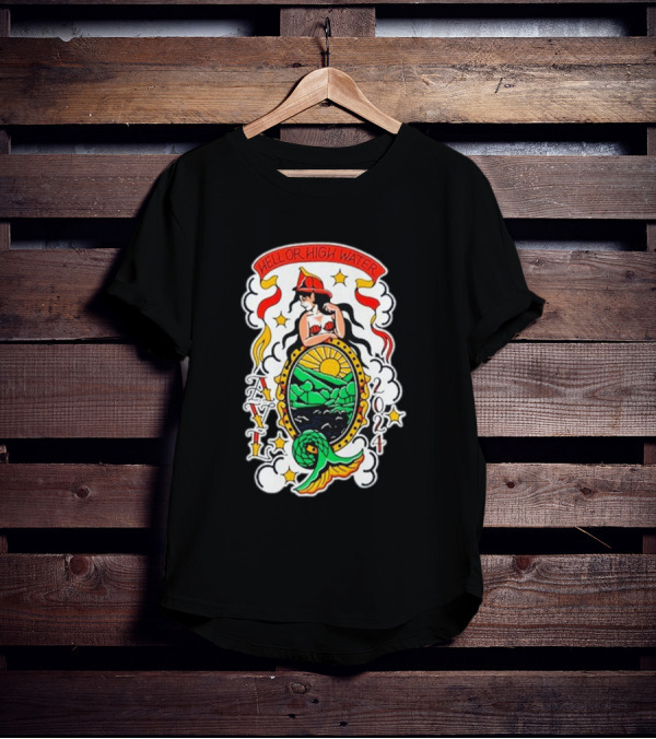 Hell Or High Water Mermaid Asheville T-Shirt