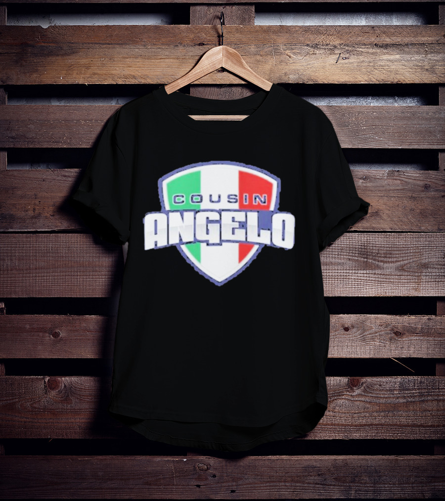 Cousin Angelo Italian Shield Tricolor T-Shirt
