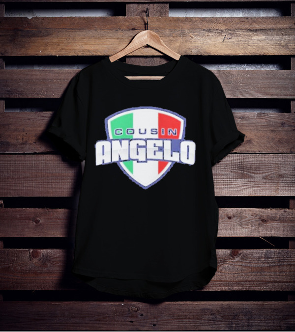 Cousin Angelo Italian Shield Tricolor T-Shirt