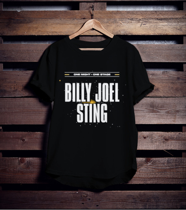 ONE NIGHT ONE STAGE BILLY JOEL STING 2025 TOUR T-Shirt