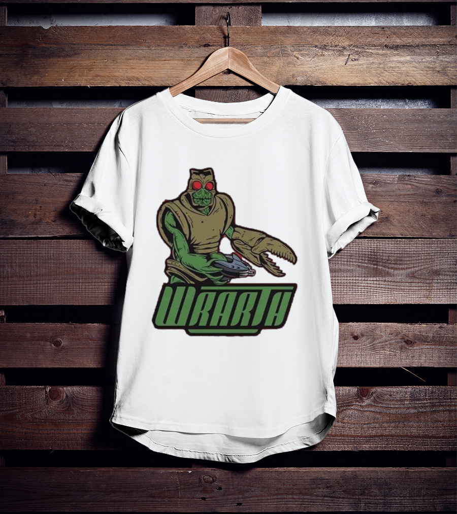 Wrarth Warrior Doctor Who Alien Creature With Claws And Spaceship Gun T-Shirt