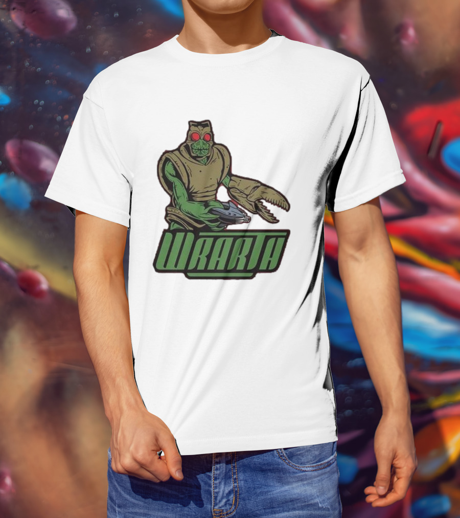 Wrarth Warrior Doctor Who Alien Creature With Claws And Spaceship Gun T-Shirt