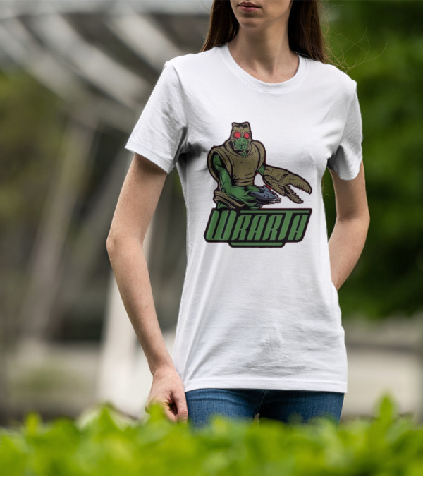 Wrarth Warrior Doctor Who Alien Creature With Claws And Spaceship Gun T-Shirt