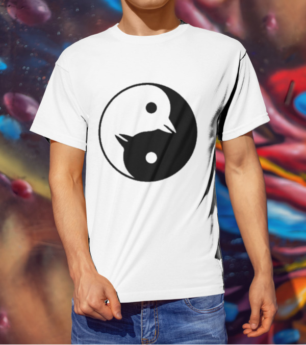 Yin Yang Penguins Pinguini Tattici Nucleari T-Shirt