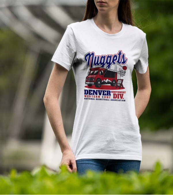 Nuggets Retro Food Truck Denver Northwest Division Western Conference National Basketball Association T-Shirt