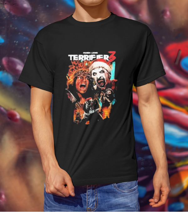 Damien Leone Terror Threads Terrifier 3 Horror Santa Claus Christmas Nightmare T-Shirt