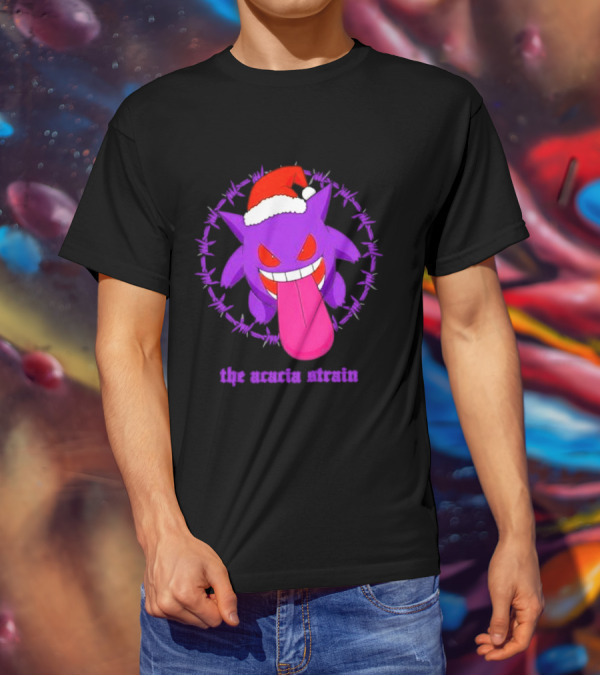 The Acacia Strain Gengar Santa Barbed Circle T-Shirt