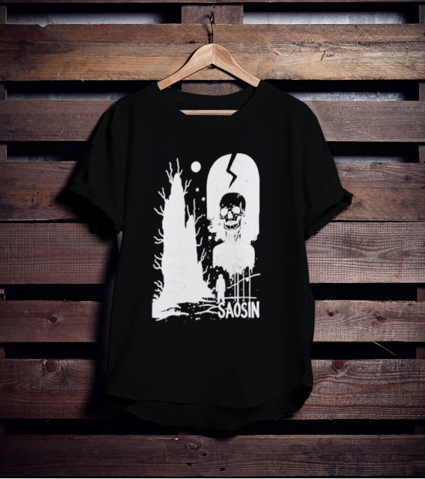 Saosin Over Skeleton Skull And Tree T-Shirt