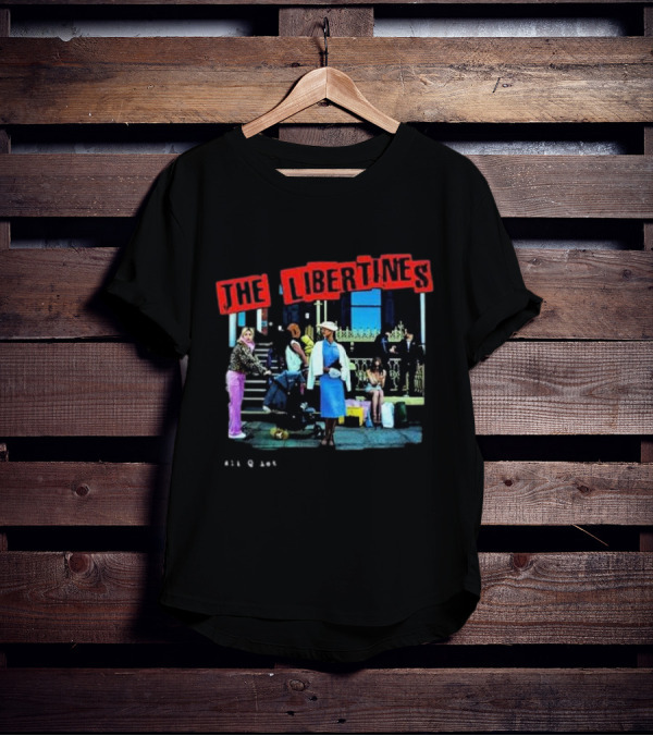 The Libertines All Quiet On The Eastern Esplanade Text And Urban Street Scene T-Shirt