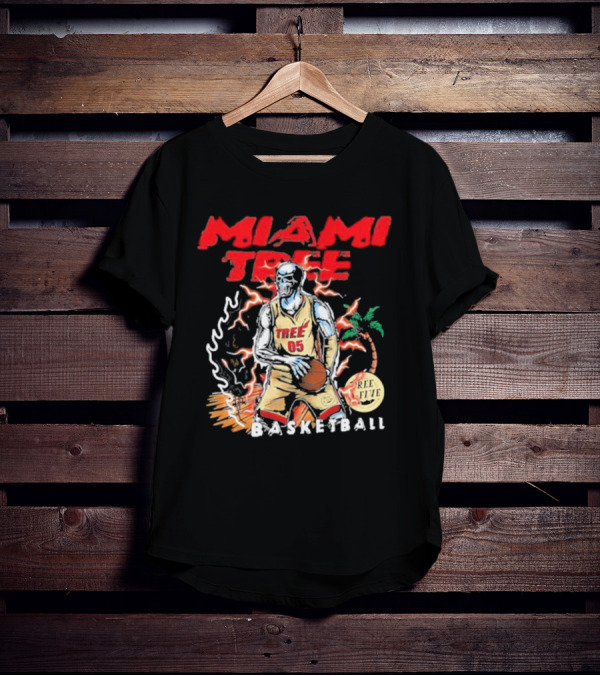 MIAMI TREE TREE 05 REE FIVE BASKETBALL T-Shirt