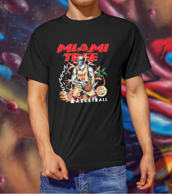 MIAMI TREE TREE 05 REE FIVE BASKETBALL T-Shirt