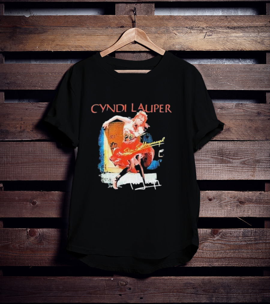 Cyndi Lauper She's So Unusual Retro Album T-Shirt