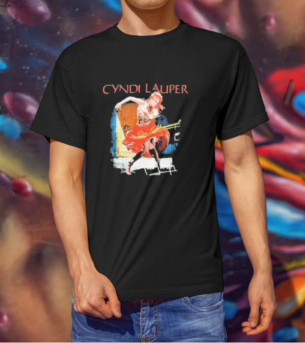 Cyndi Lauper She's So Unusual Retro Album T-Shirt