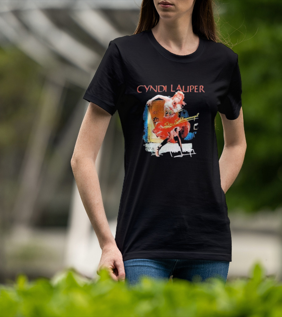 Cyndi Lauper She's So Unusual Retro Album T-Shirt