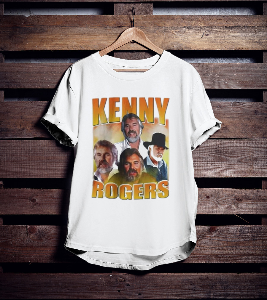 Kenny Rogers Multiple Portrait Collage T-Shirt