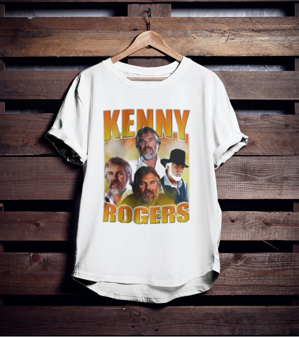 Kenny Rogers Multiple Portrait Collage T-Shirt