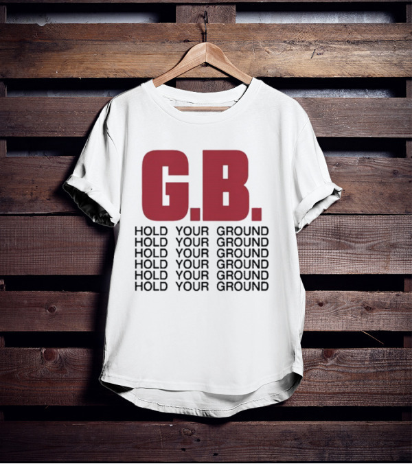 Gorilla Biscuits G.B. Hold Your Ground Hold Your Ground Repeated Text T-Shirt