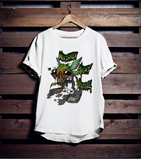 Mistakes Might Mutate Bug-Decay Creature With Green Wings And Dripping Eyes T-Shirt