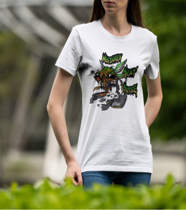 Mistakes Might Mutate Bug-Decay Creature With Green Wings And Dripping Eyes T-Shirt