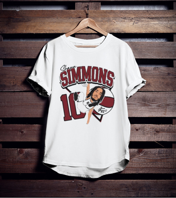 Shawn Simmons Dunking Basketball Number 10 St Joe’s Forward T-Shirt