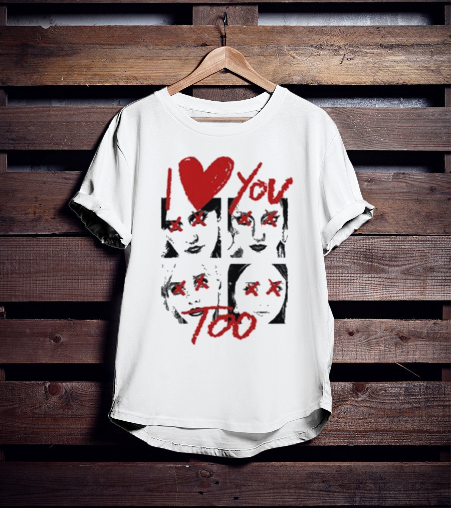 Teen Jesus And The Jean Teasers I Love You Too Eyes Crossed T-Shirt