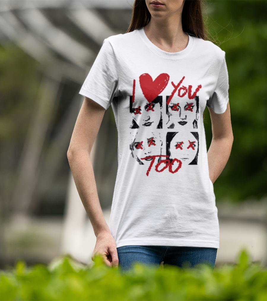 Teen Jesus And The Jean Teasers I Love You Too Eyes Crossed T-Shirt