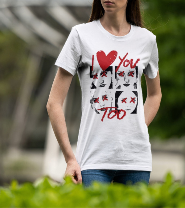 Teen Jesus And The Jean Teasers I Love You Too Eyes Crossed T-Shirt