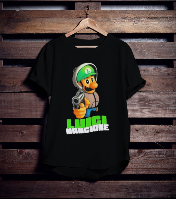 Luigi Mangione Luigi With Gun Iconic Image T-Shirt