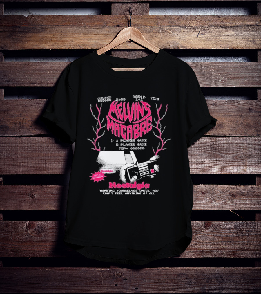 Melvins Macabre Nostalgia Numbing Yourself World View Meatcanyon 1 Player 2 Player Game 000000 T-Shirt