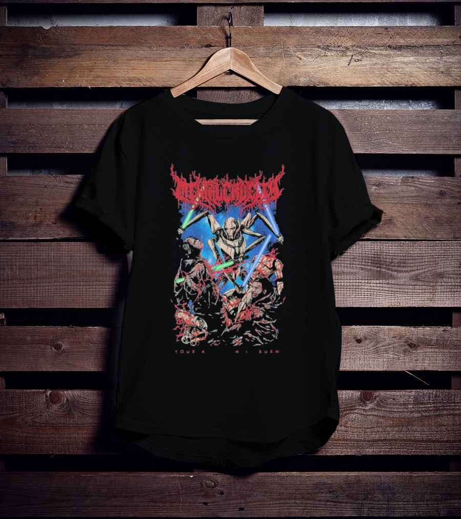 Mental Cruelty Your Allies Will Burn Lightsaber Battle T-Shirt