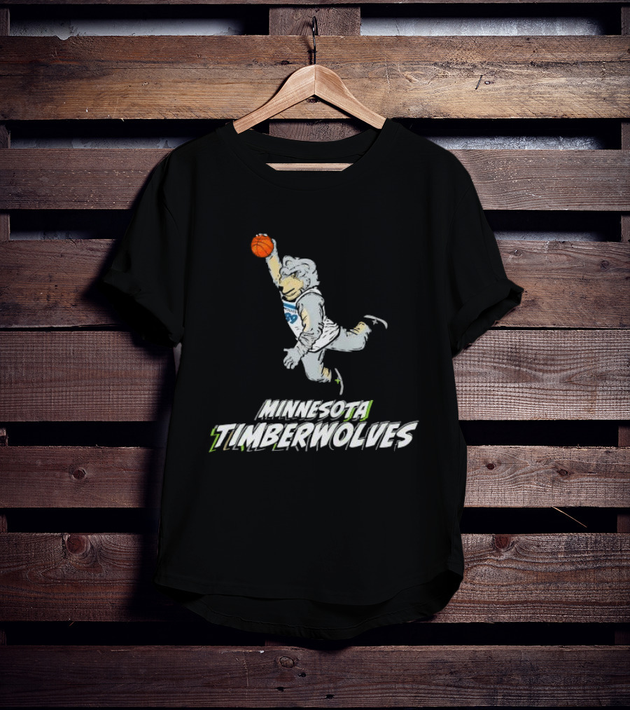 Minnesota Timberwolves Stadium Essentials Youth Mascot Slam Dunk T-Shirt