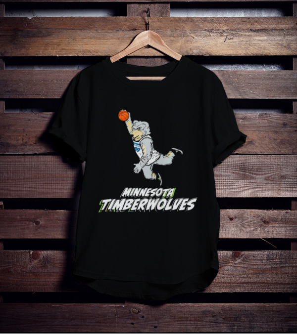 Minnesota Timberwolves Stadium Essentials Youth Mascot Slam Dunk T-Shirt