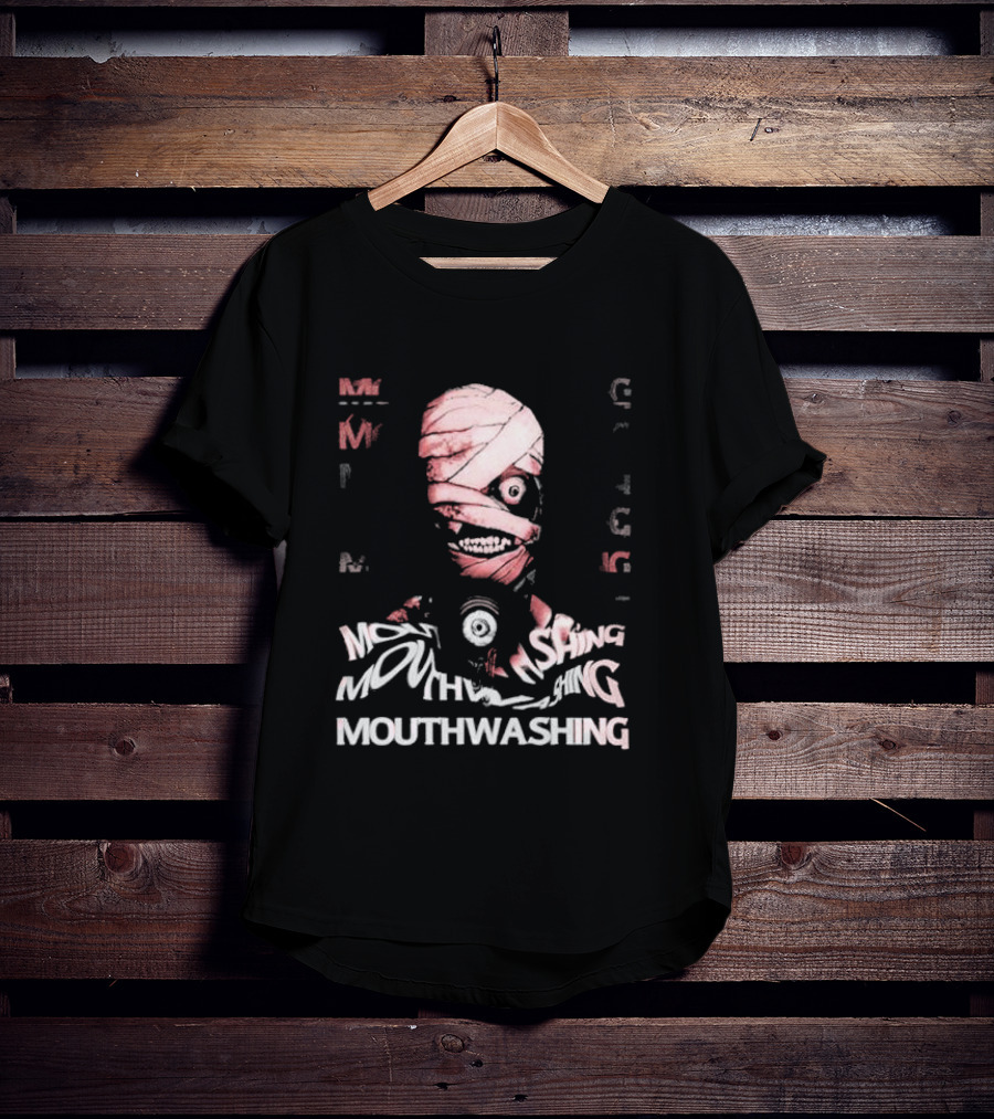 Mouthwashing Horror Game Glitch Masked Figure T-Shirt