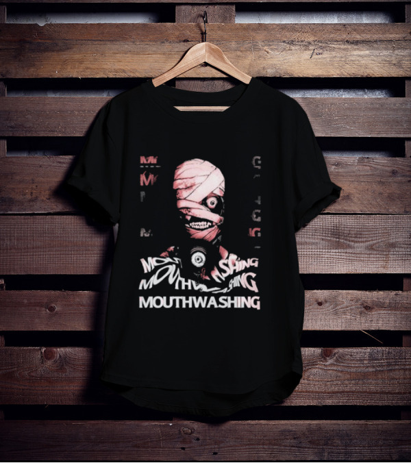 Mouthwashing Horror Game Glitch Masked Figure T-Shirt