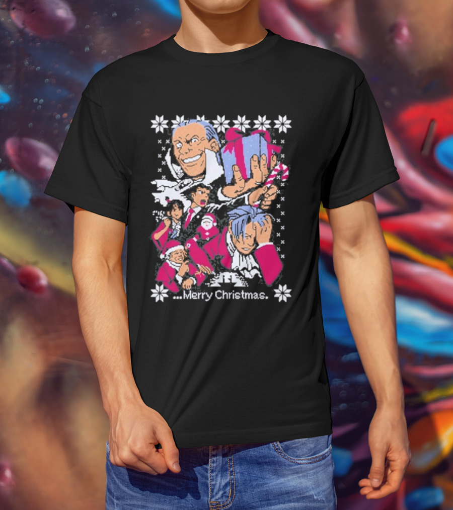 Merry Christmas Turnabout With Nina Matsumoto Characters T-Shirt