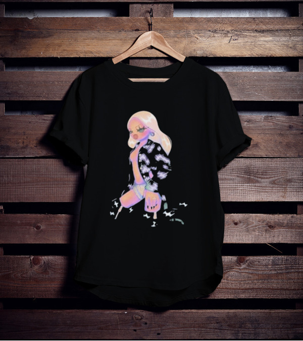 Rhea Raj Hunter Animated Pastel Fashion T-Shirt