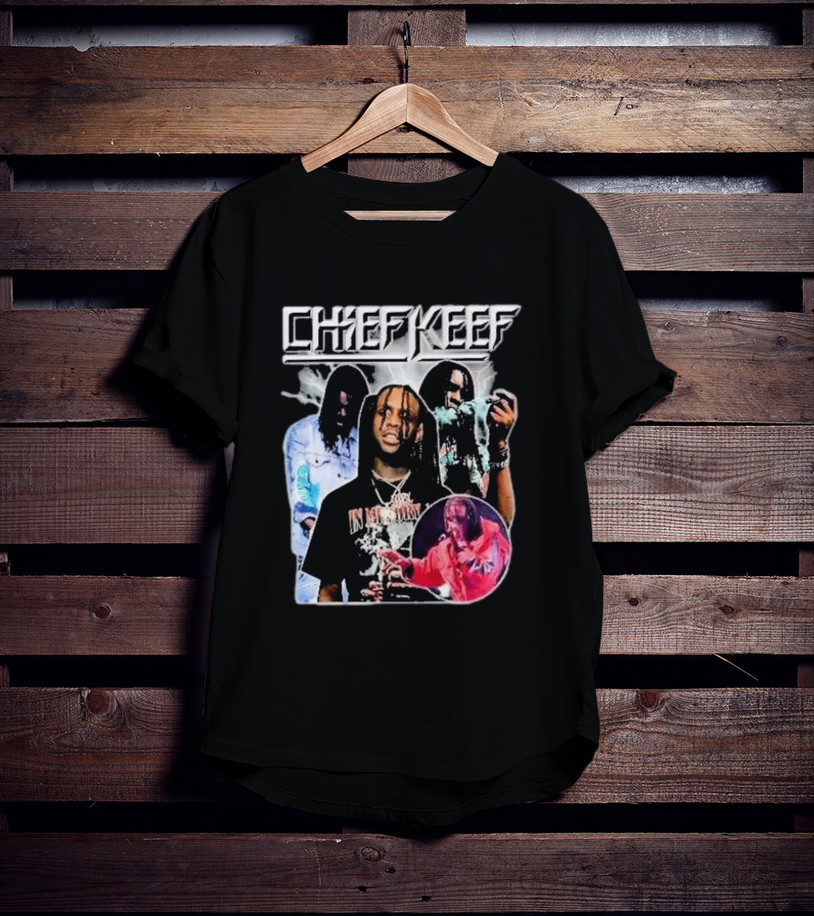 Chief Keef Collage Smoke And Red T-Shirt