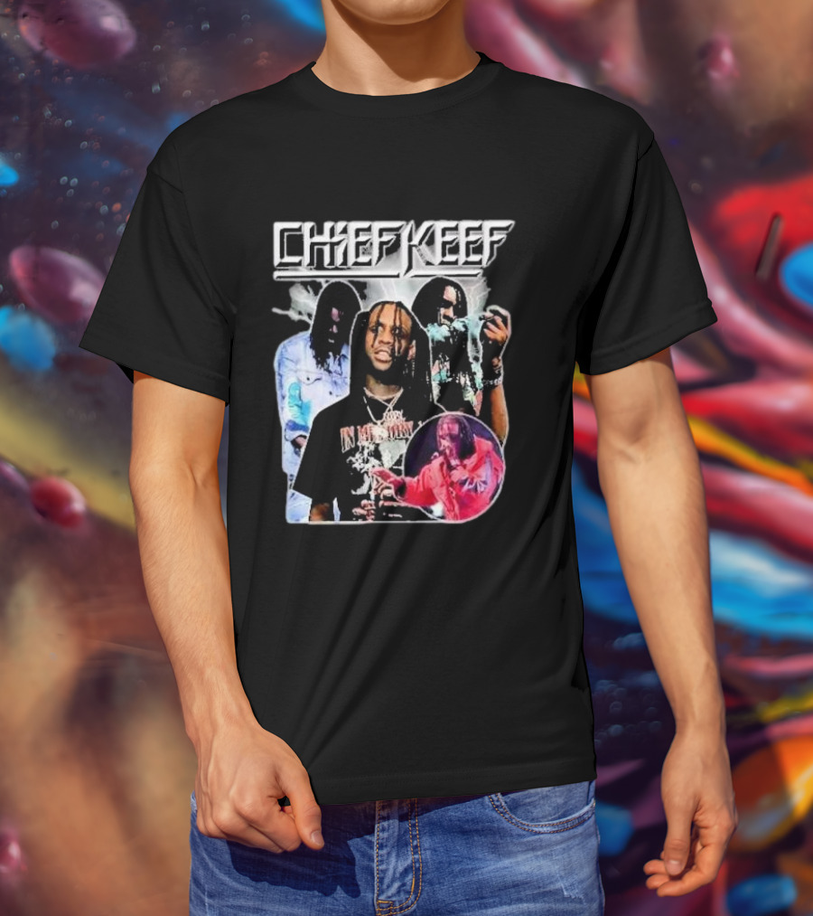 Chief Keef Collage Smoke And Red T-Shirt