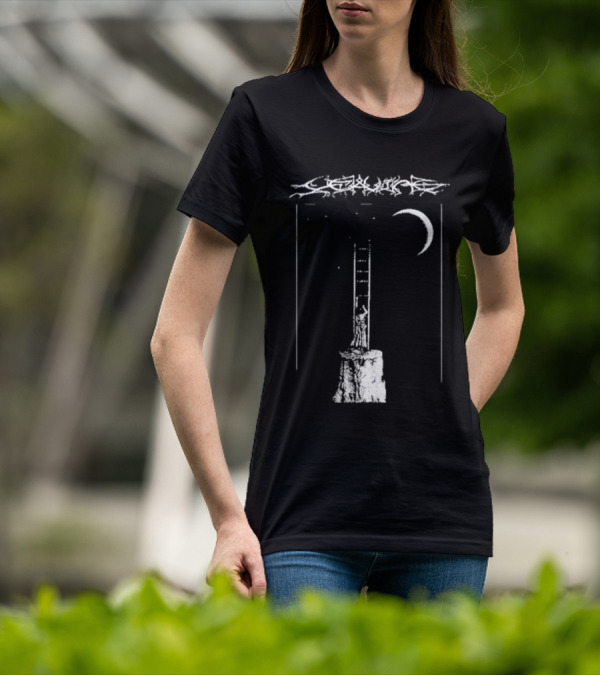 De Leaving Gildan Softstyle Ladder To Crescent Moon T-Shirt
